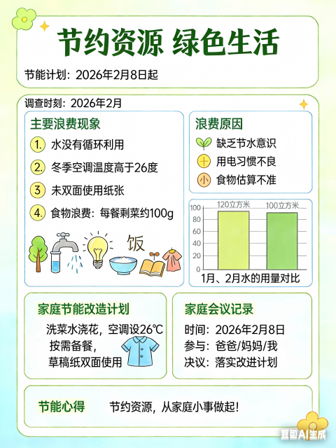 家庭节能计划
